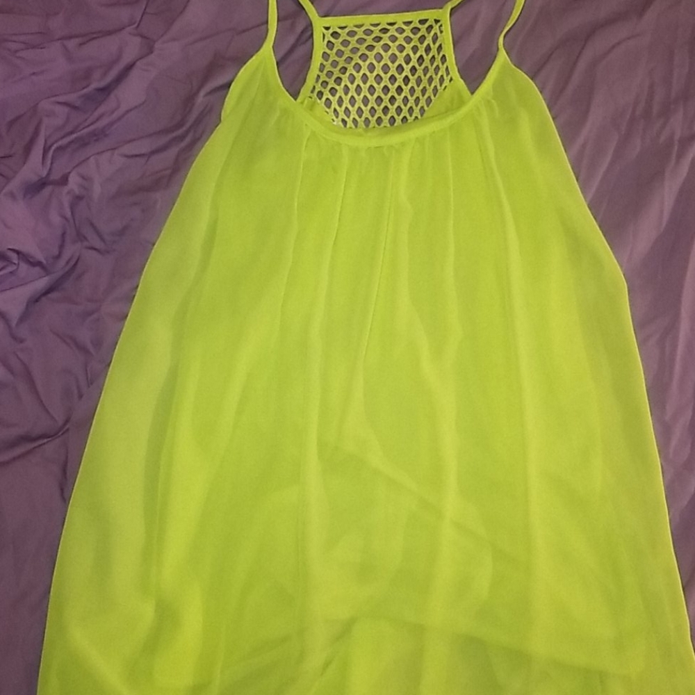 Neon green summer dress